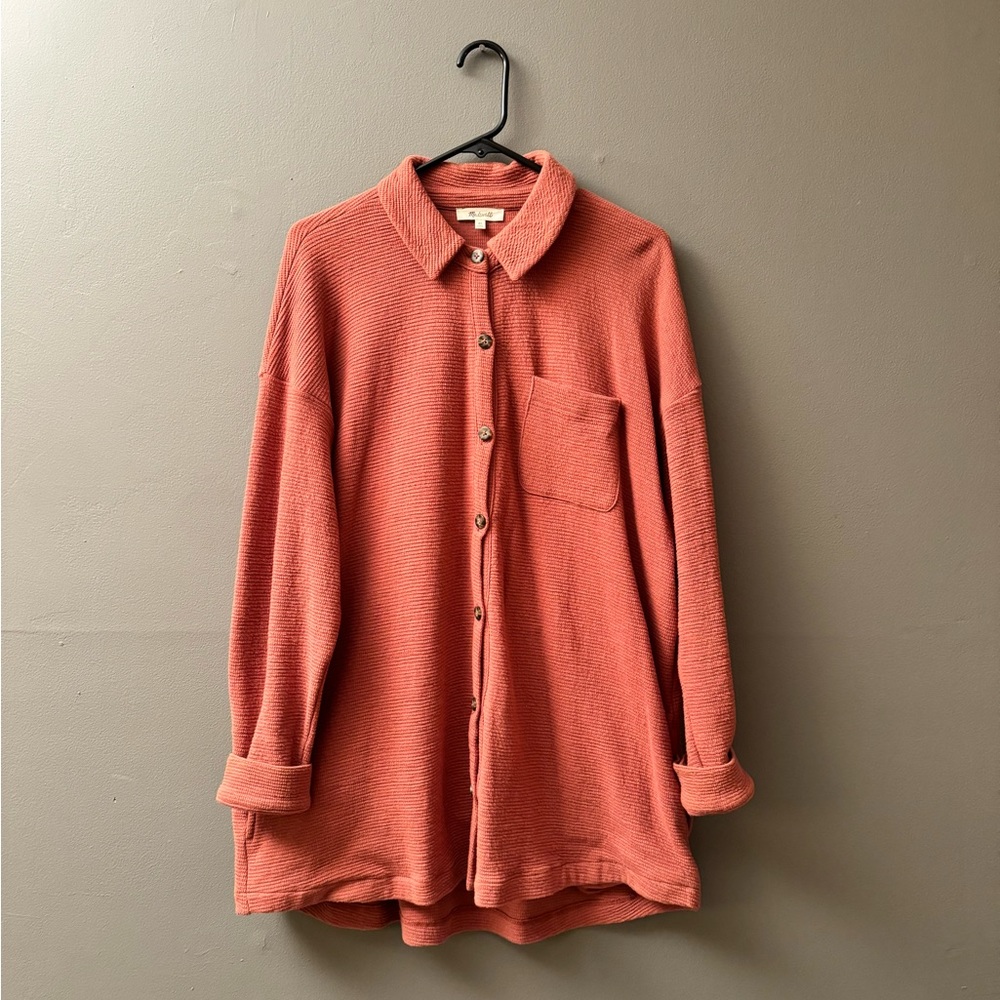 Madewell Textural Knit Shirt-Jacket